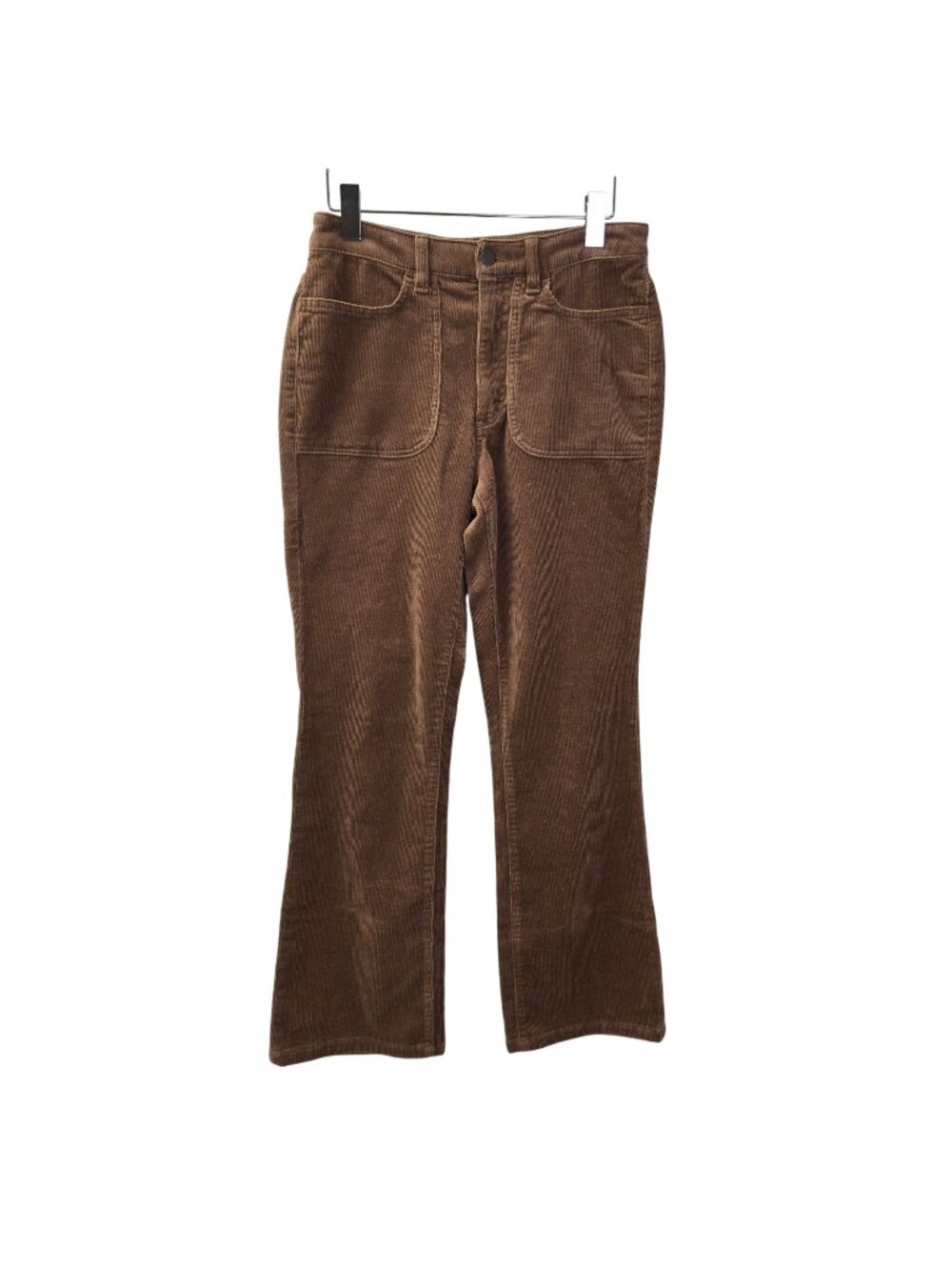 Quince Organic Stretch Corduroy Flare Pants in Warm Brown Size 4 - Picture 1 of 7
